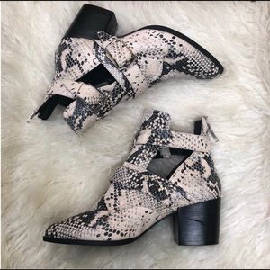 Steve Madden Snakeskin Booties